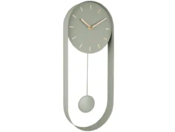 Wall clock Pendulum Charm steel jungle green