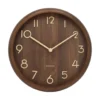 Wall clock Pure Bold dark wood