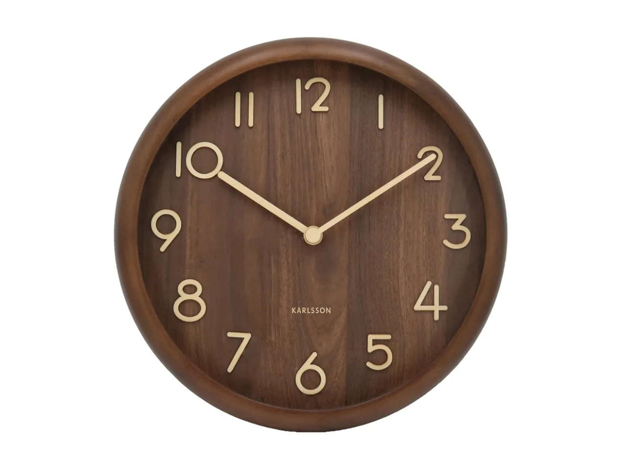 Wall clock Pure Bold dark wood