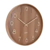 Wall clock Pure medium dark basswood