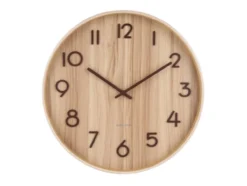 Wall clock Pure medium light basswood