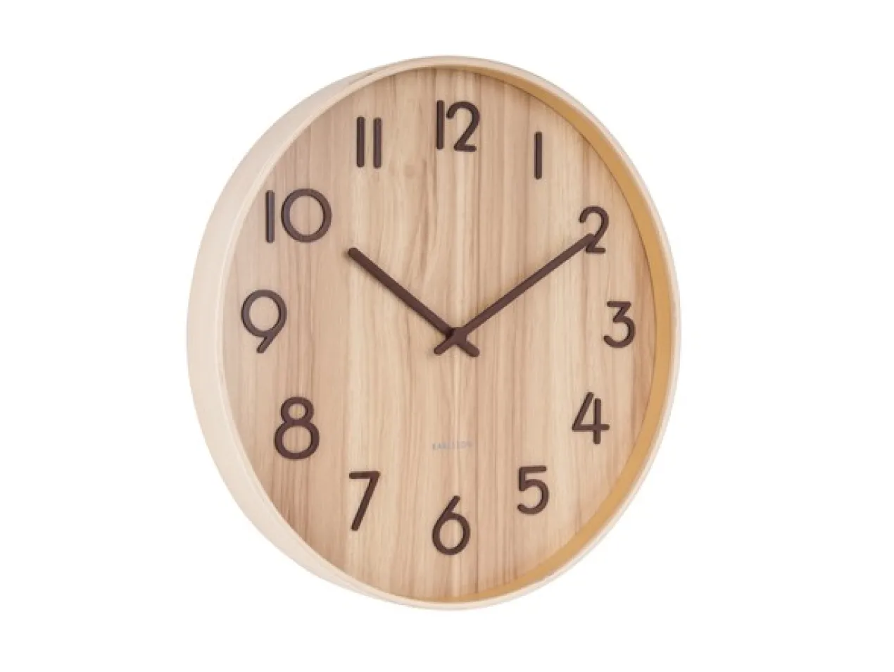 Wall clock Pure medium light basswood
