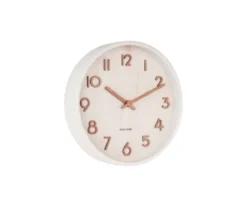 Wall clock Pure small basswood white