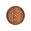 Wall clock Pure small dark basswood