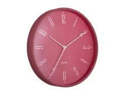 Wall clock Regal Numbers blush red