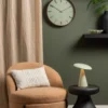 Wall clock Scandia grayed jade