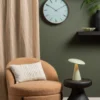 Wall clock Scandia misty blue
