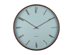 Wall clock Scandia misty blue