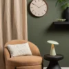 Wall clock Scandia warm grey