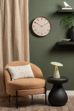 Wall clock Scandia warm grey