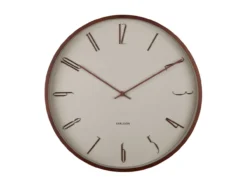 Wall clock Scandia warm grey