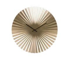Wall clock Sensu steel gold