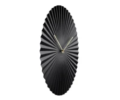 Wall clock Sensu XL steel black