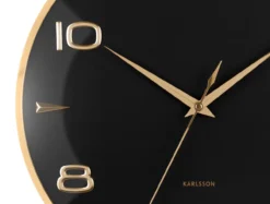 Wall clock Sienna Glow black