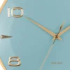 Wall clock Sienna Glow misty blue