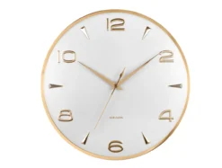 Wall clock Sienna Glow white