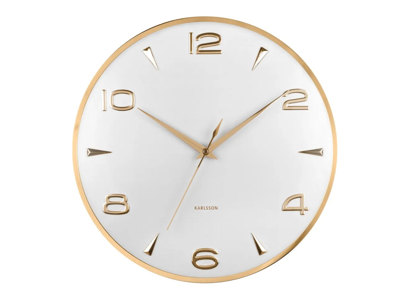 Wall clock Sienna Glow white