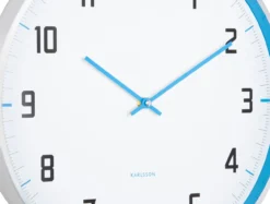 Wall clock Sporty bright blue