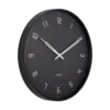 Wall clock Stark iron matt black