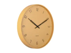 Wall clock Stark iron matt honey yellow