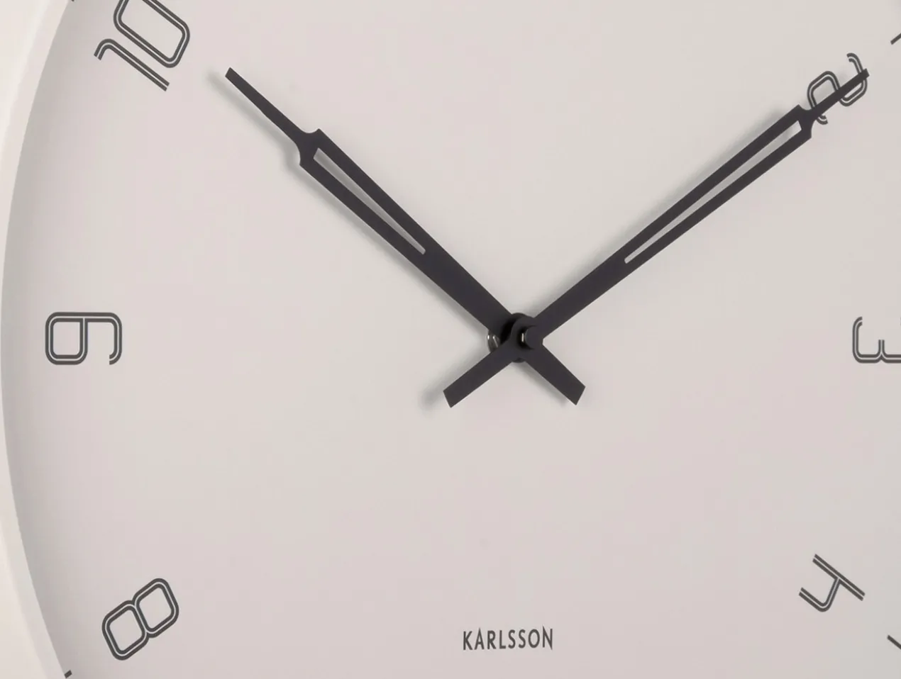 Wall clock Stark iron matt warm grey