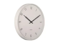 Wall clock Stark iron matt warm grey