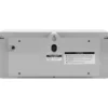 Wall clock Wide Flip silver casing, black dial