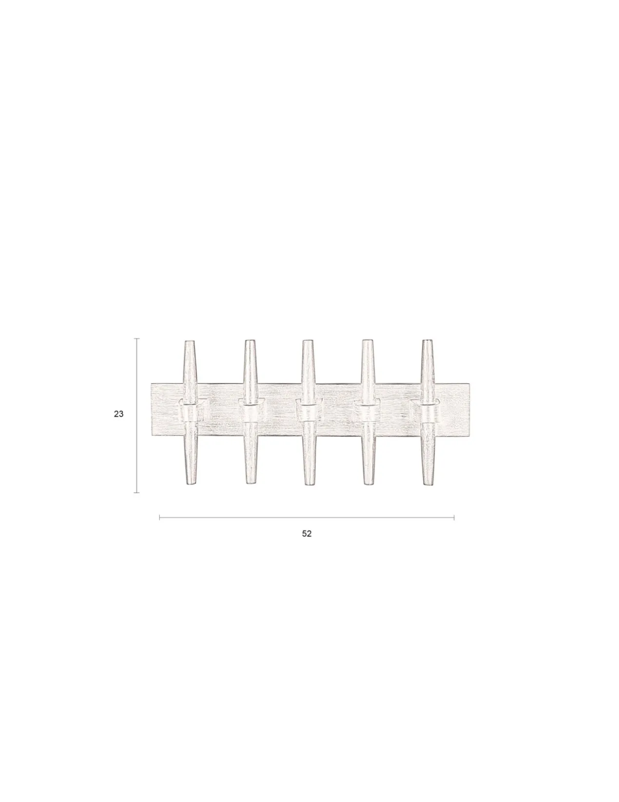 Wall coat rack jakub walnut
