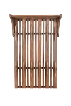 Wall coat rack shelf jakub walnut