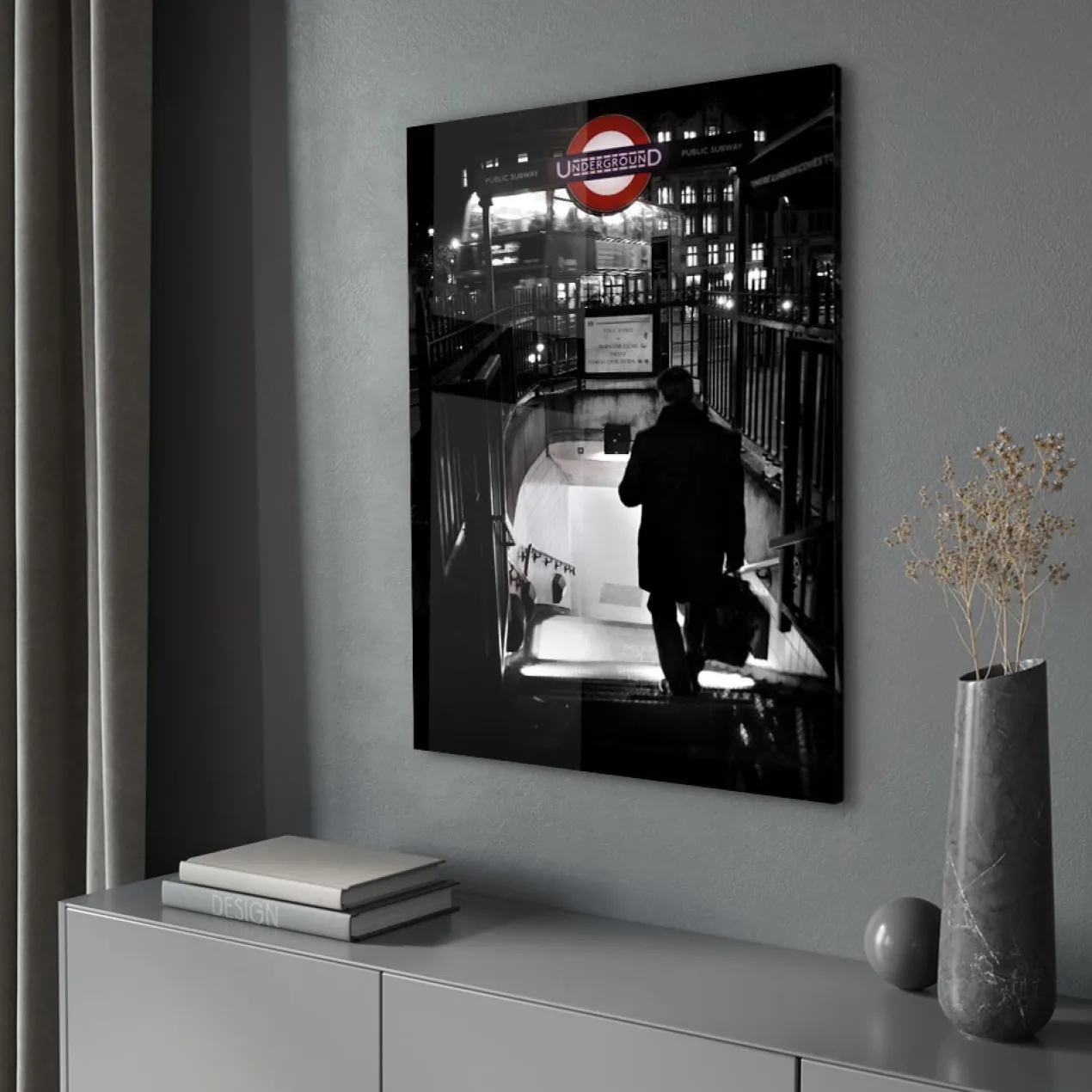 Walljar acrylglas schilderij - Underground Acrylglas schilderij - 120 x 180 cm