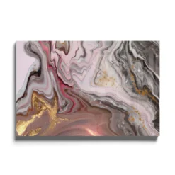 Walljar acrylglas schilderij - Touch of gold Acrylglas schilderij - 50 x 70 cm