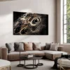 Walljar acrylglas schilderij - Peacock Feathers Acrylglas schilderij - 50 x 70 cm