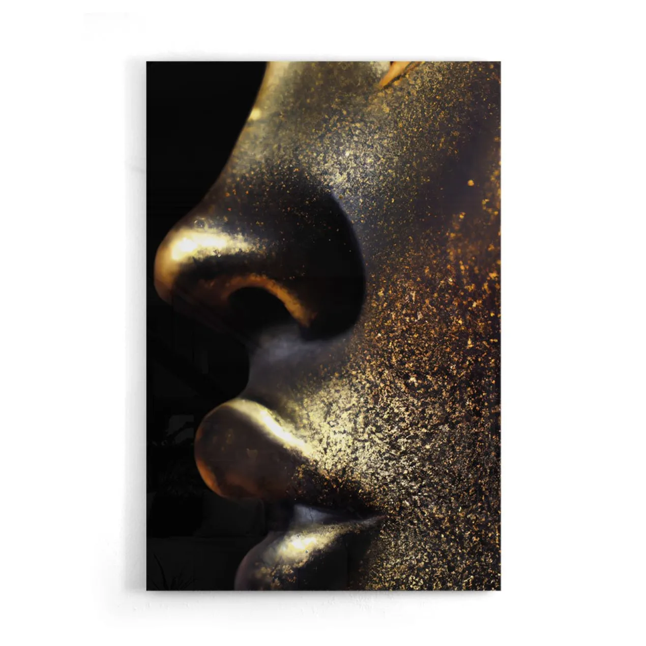 Walljar acrylglas schilderij - Golden Closeup Acrylglas schilderij - 50 x 70 cm