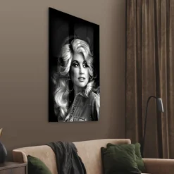 Walljar acrylglas schilderij - Dolly Parton Acrylglas schilderij - 50 x 70 cm