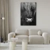 Walljar acrylglas schilderij - Close up Ox Acrylglas schilderij - 50 x 70 cm