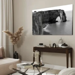 Walljar acrylglas schilderij - Cliffs of Etretat Acrylglas schilderij - 50 x 70 cm