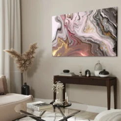 Walljar acrylglas schilderij - Touch of gold Acrylglas schilderij - 120 x 180 cm