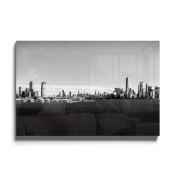 Walljar acrylglas schilderij - Shrouded City Acrylglas schilderij - 80 x 120 cm