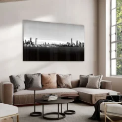 Walljar acrylglas schilderij - Shrouded City Acrylglas schilderij - 120 x 180 cm