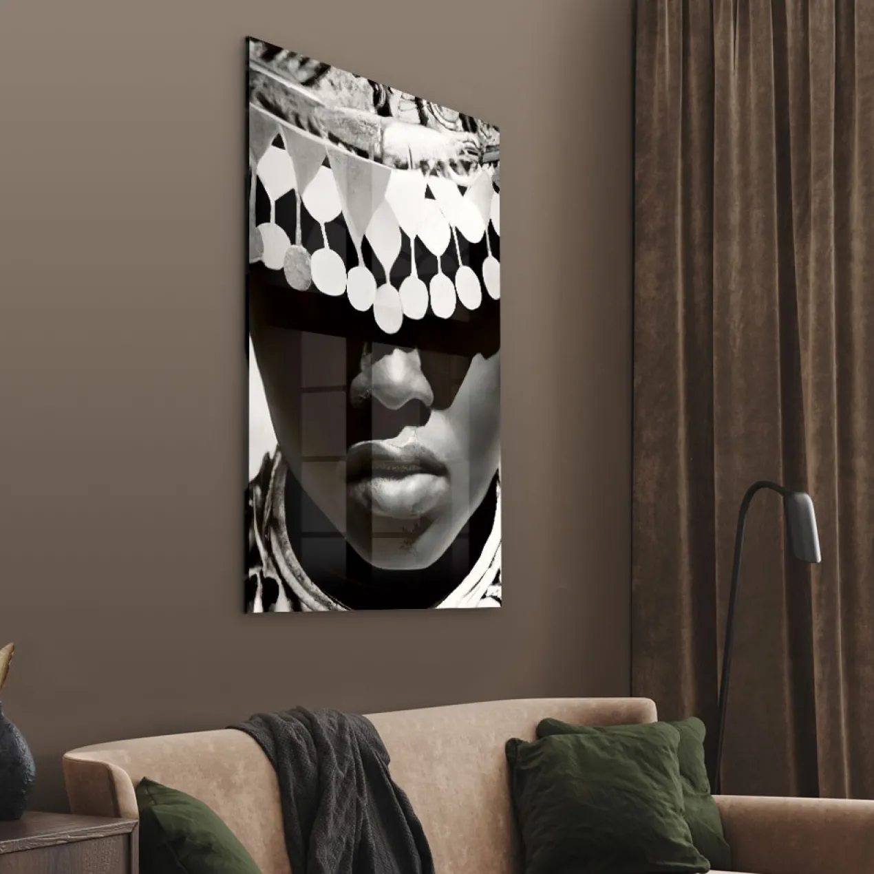 Walljar acrylglas schilderij - Silver Men Acrylglas schilderij - 80 x 120 cm