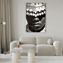 Walljar acrylglas schilderij - Silver Men Acrylglas schilderij - 150 x 225 cm