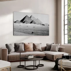 Walljar acrylglas schilderij - Pyramids of Egypt Acrylglas schilderij - 80 x 120 cm