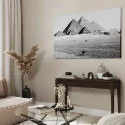 Walljar acrylglas schilderij - Pyramids of Egypt Acrylglas schilderij - 80 x 120 cm