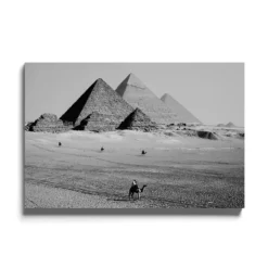 Walljar acrylglas schilderij - Pyramids of Egypt Acrylglas schilderij - 150 x 225 cm