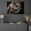 Walljar acrylglas schilderij - Peacock Feathers Acrylglas schilderij - 60 x 90 cm