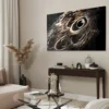 Walljar acrylglas schilderij - Peacock Feathers Acrylglas schilderij - 80 x 120 cm