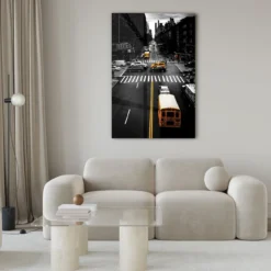 Walljar acrylglas schilderij - New York Intersection Acrylglas schilderij - 70 x 100 cm