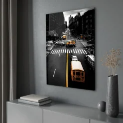 Walljar acrylglas schilderij - New York Intersection Acrylglas schilderij - 80 x 120 cm