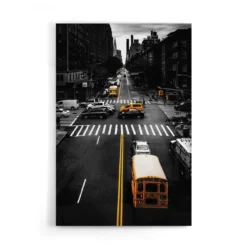 Walljar acrylglas schilderij - New York Intersection Acrylglas schilderij - 120 x 180 cm