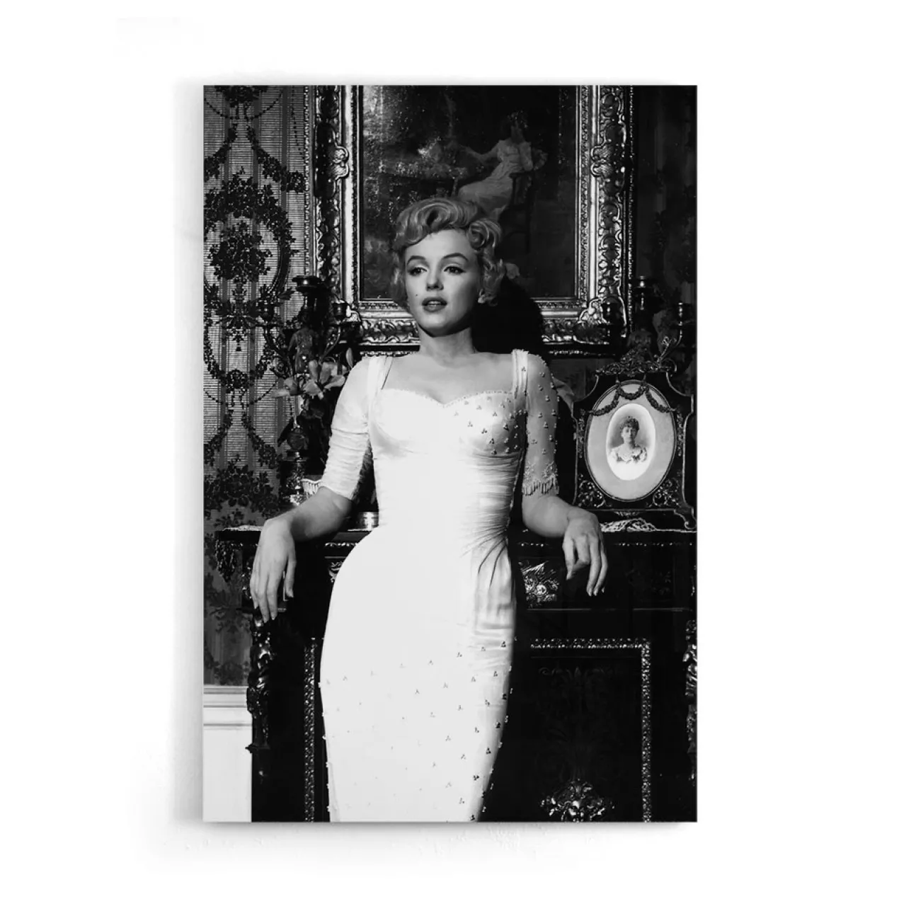 Walljar acrylglas schilderij - Marilyn Monroe Posing Acrylglas schilderij - 60 x 90 cm